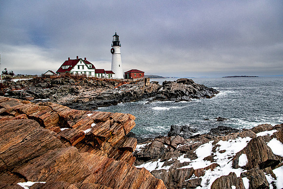 Portland head Lighthouse               Winter