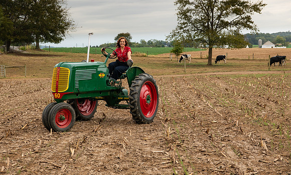 Vintage Tractor Pretty Lady. Pennsylvania