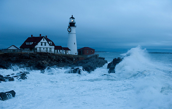 Storm Portland Head Light