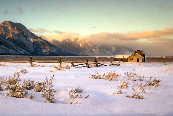 Farm Tetons Winter